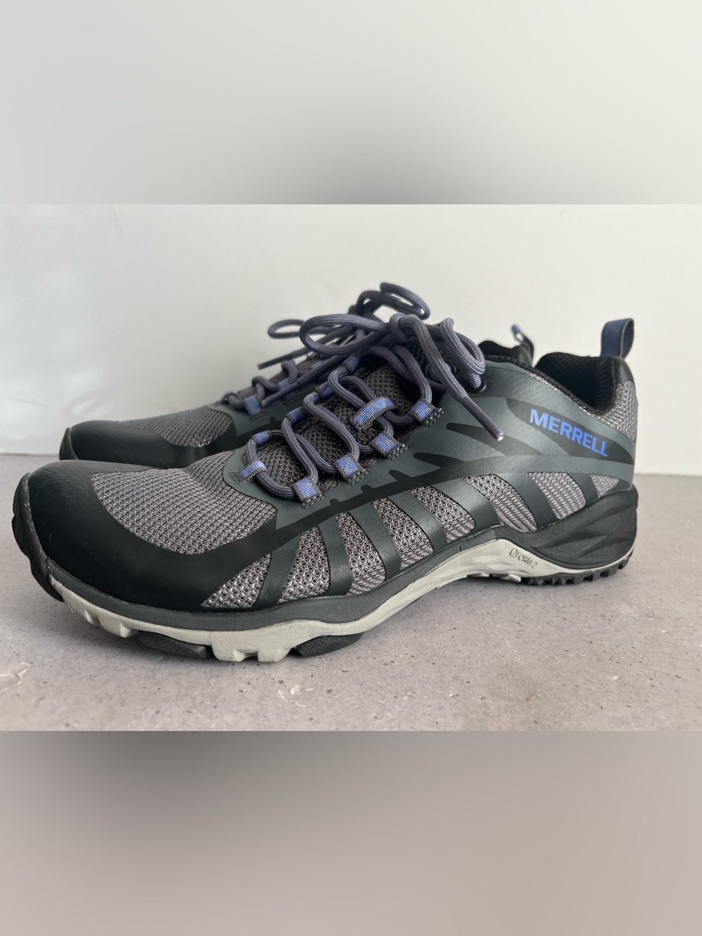 Merrell Siren Edge Q2 Shoes Women's 8.5 Black Gray Trail Hiking Outdoor Sneakers